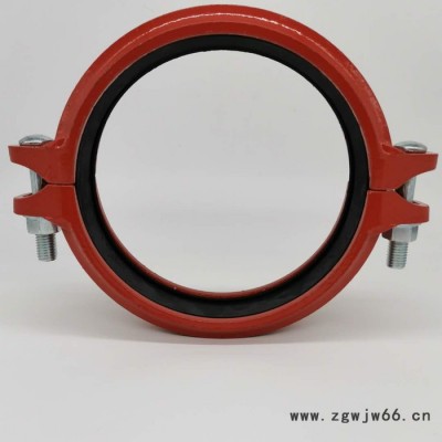 山东潍坊中和管业生产DN114消防卡古管件卡箍卡古弯头现货供应 钢管卡箍直销