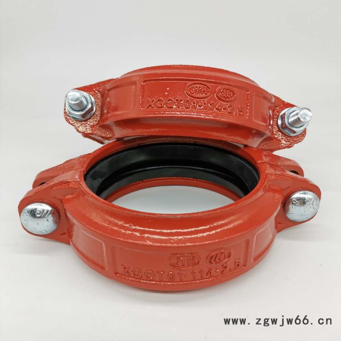 山东潍坊中和管业生产DN114消防卡古管件卡箍卡古弯头现货供应 钢管卡箍直销图2