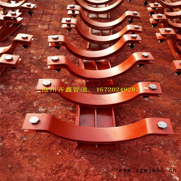 提供HK-1卡箍型滑动管托,卡箍型滑动管托标准图3