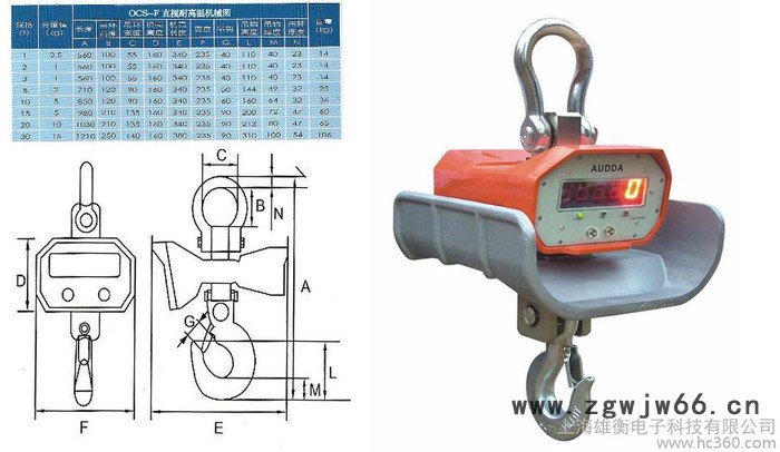 供应巴中带隔热功能的电子吊钩秤参数图2