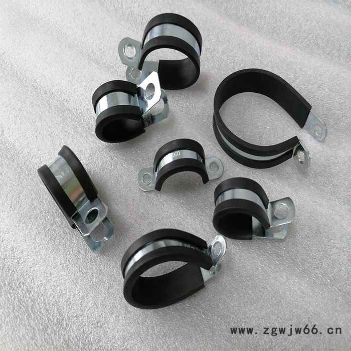 淮南供应汽车线束卡子  2*20不锈钢连胶条卡箍厂家直发图2