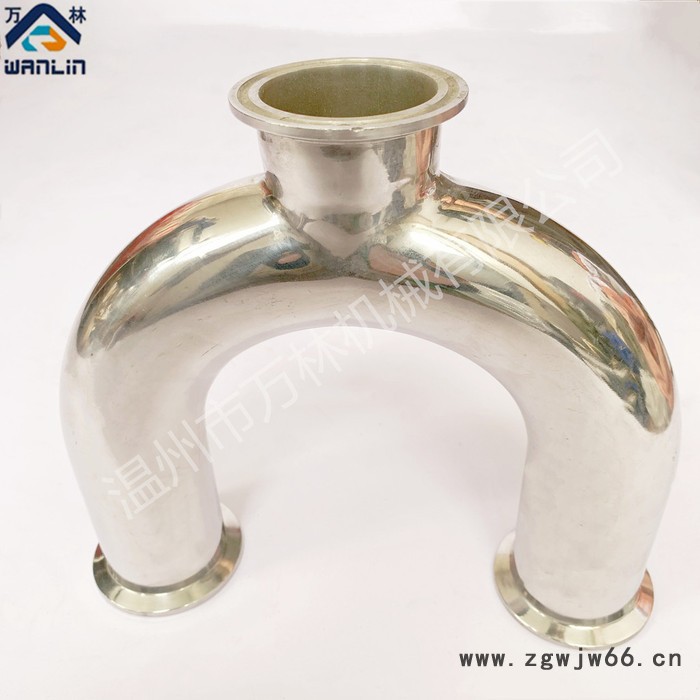 温州万林 WL-UXST 快装U型三通 卫生级焊接卡箍U形卡盘接头图3