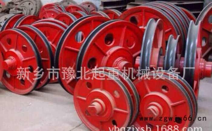 起重机钩轮片 滑轮组 葫芦吊钩铸铁滑轮片 定滑轮 豫北起重图3