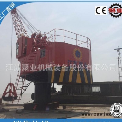 港口机械，码头吊 固定高架钢丝升高接筒吊钩起重机 抓物料、散石