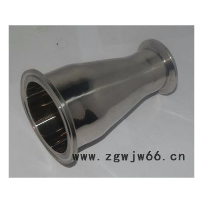 杰克龙  直销304快装大小头镜面抛光卫生级食品级同心异径端头卡箍式**