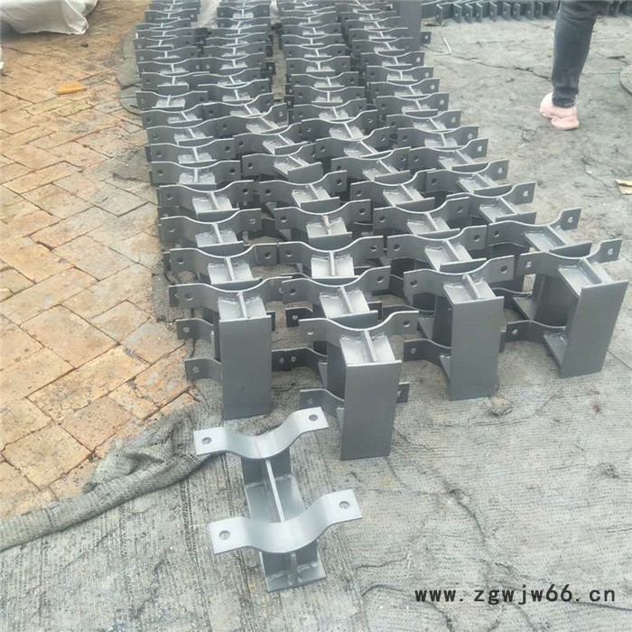 HK-1-200卡箍型滑动管托  焊接滑动支座DN500 支吊架厂家图2