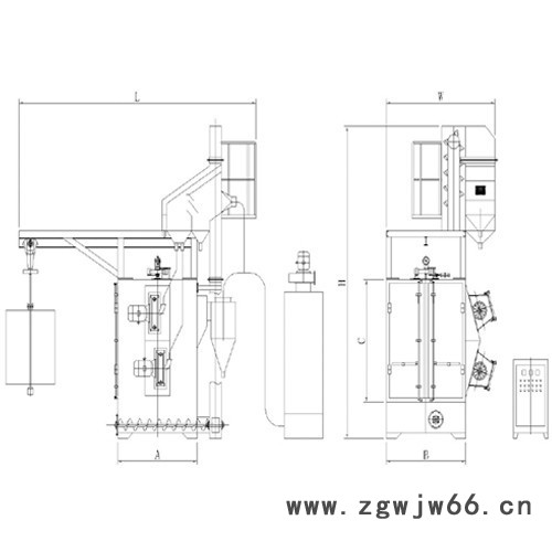 吊钩式抛丸机全新工艺大功率机械设备图2