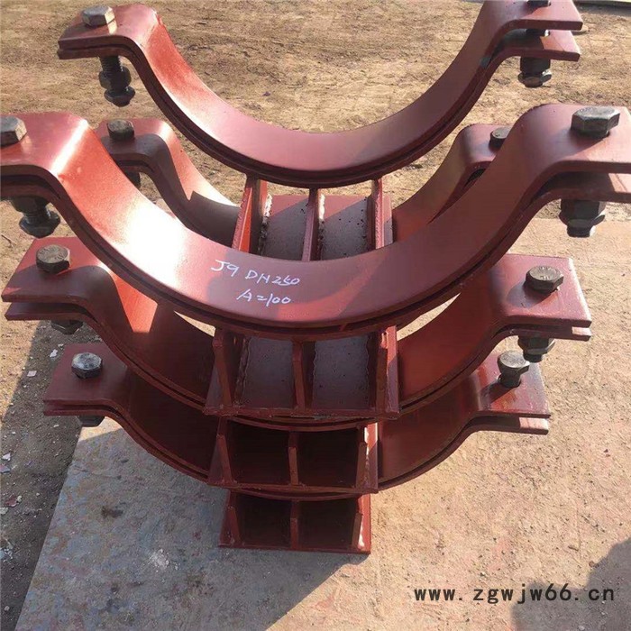 DT-2-150导向管托 电厂管道滑动管托 卡箍型导向管托图2