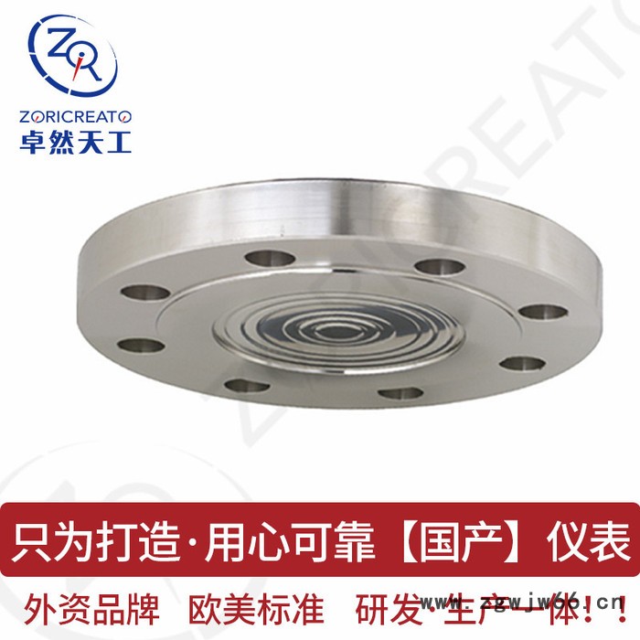 ZORICREATO/卓然天工型法兰隔离体 法兰卡箍 不锈钢316L接头 压力表温度计 法兰隔离体 法兰隔离器图2