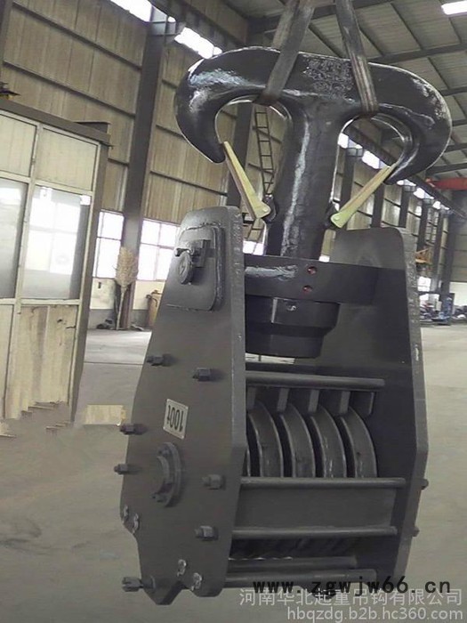 华北吊钩：履带式起重机100t吊钩总成图5