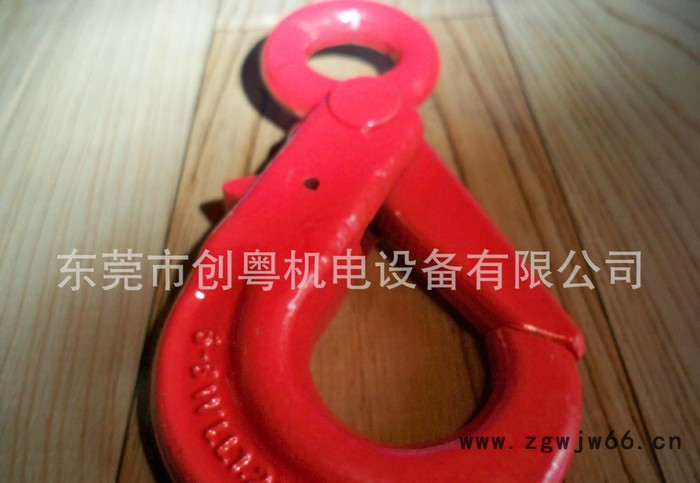 起重货钩/索具吊钩/G80欧式眼型安全钩/带自锁/安全挂钩图3