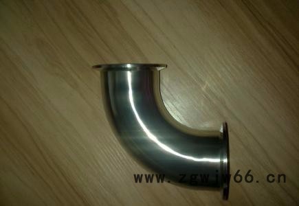 杰克龙  直销  正316卫生级快装弯头不锈钢管件90°镜面内外精抛卡箍式弯头图2