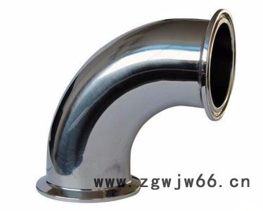 杰克龙  直销  正316卫生级快装弯头不锈钢管件90°镜面内外精抛卡箍式弯头图3