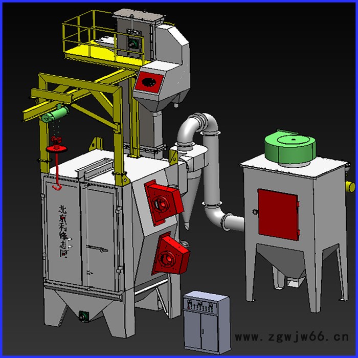 吊钩抛丸机 辊道式抛丸机 抛丸机厂家 北京利锋志同 **图5
