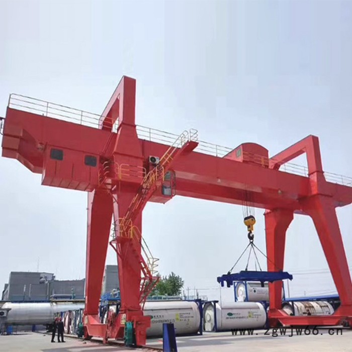 定制 电动双梁吊钩门式起重机 10吨室外露天双主梁龙门吊图4