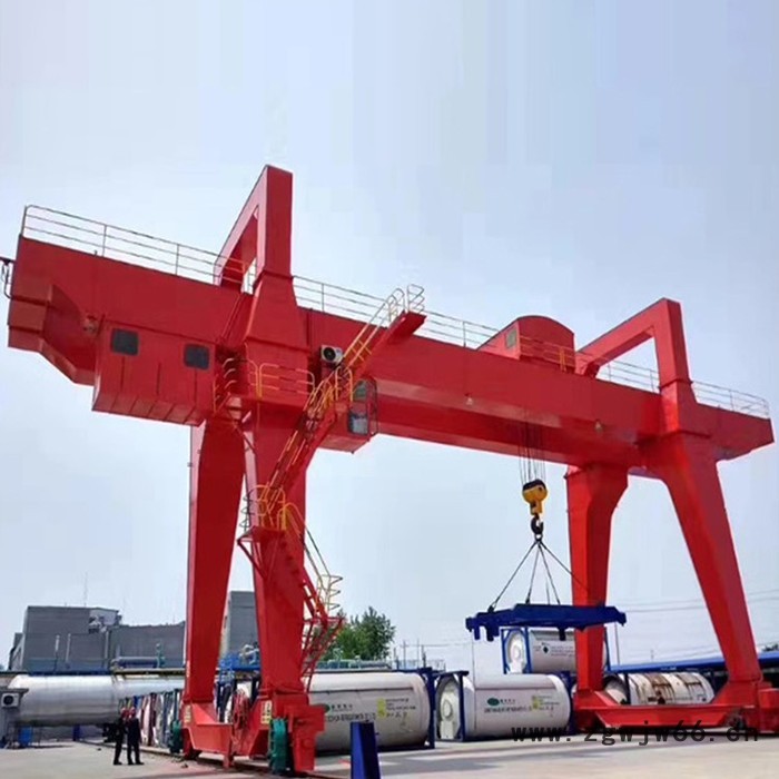 定制 电动双梁吊钩门式起重机 10吨室外露天双主梁龙门吊图3