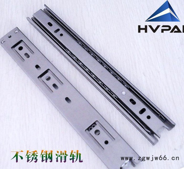 35宽不锈钢三节滚珠滑轨图2