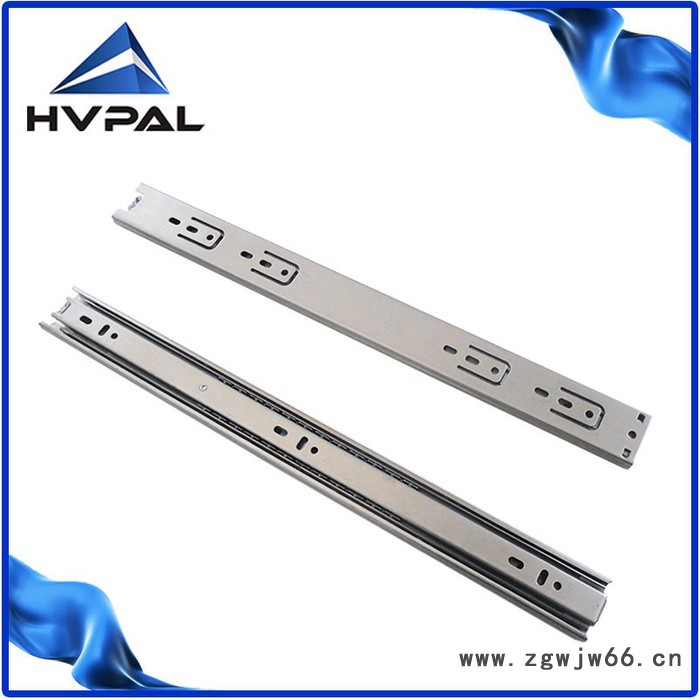 35宽不锈钢三节滚珠滑轨