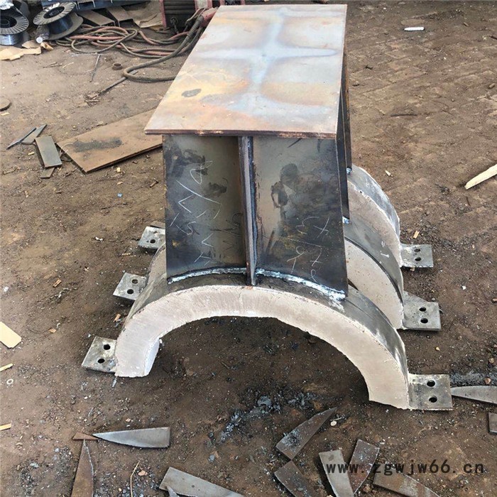 河北厂家供应ZK-1卡箍型止推管托  管道弹簧支吊架 蛭石隔热管托图3