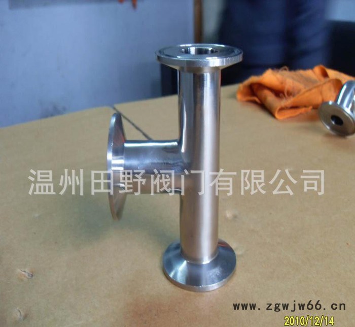 不锈钢快装三通，卡箍式三通图3