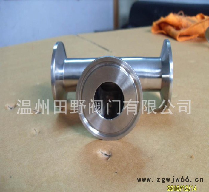 不锈钢快装三通，卡箍式三通图2