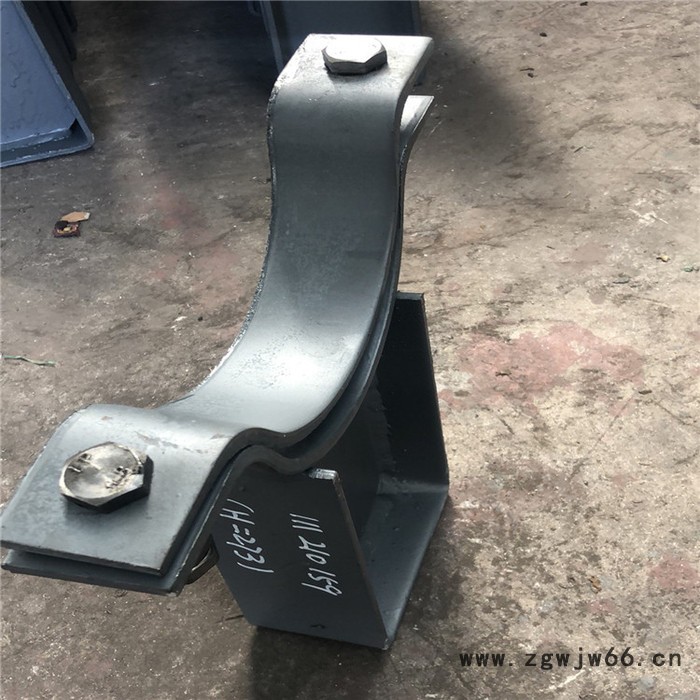 DK-1-400卡箍型导向管托 管夹导向支座厂家 河北齐鑫图4