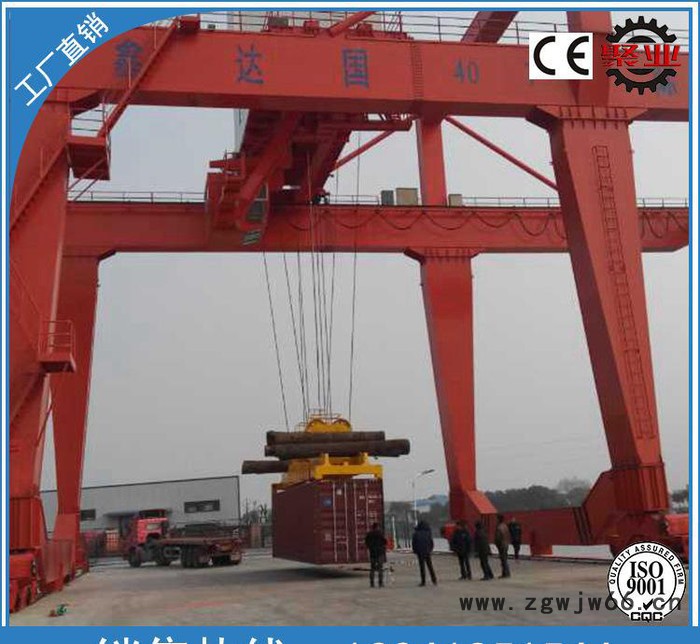 无锡吊机 吊钩吊 32/5-40/10吨MG型双梁门式起重机 装卸货物图3