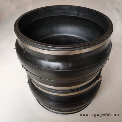 昌瑞卡箍式橡胶接头 89/108mm不锈钢304卡箍式橡胶软连接膨胀节