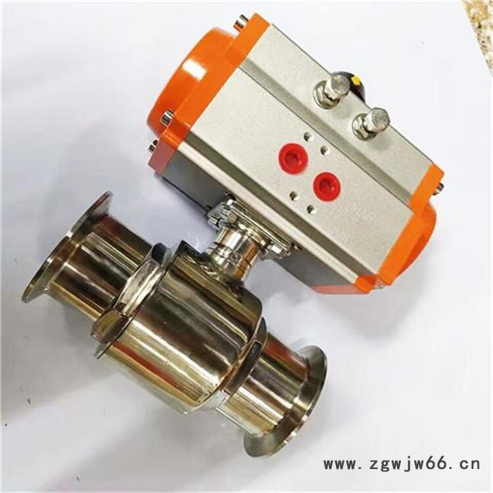 蓝宣直供 Q681F气动快装球阀 卡箍气动球阀图3