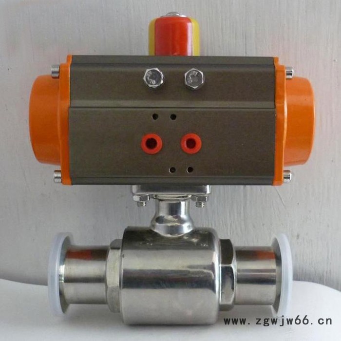 蓝宣直供 Q681F气动快装球阀 卡箍气动球阀图2