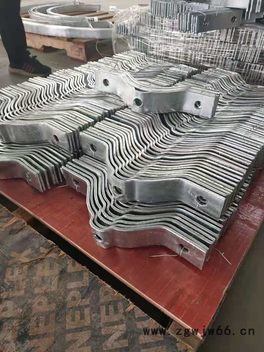 125BG 杆用50*5规格抱箍 热镀锌对合卡箍 山东固联 来图定制紧固件图2