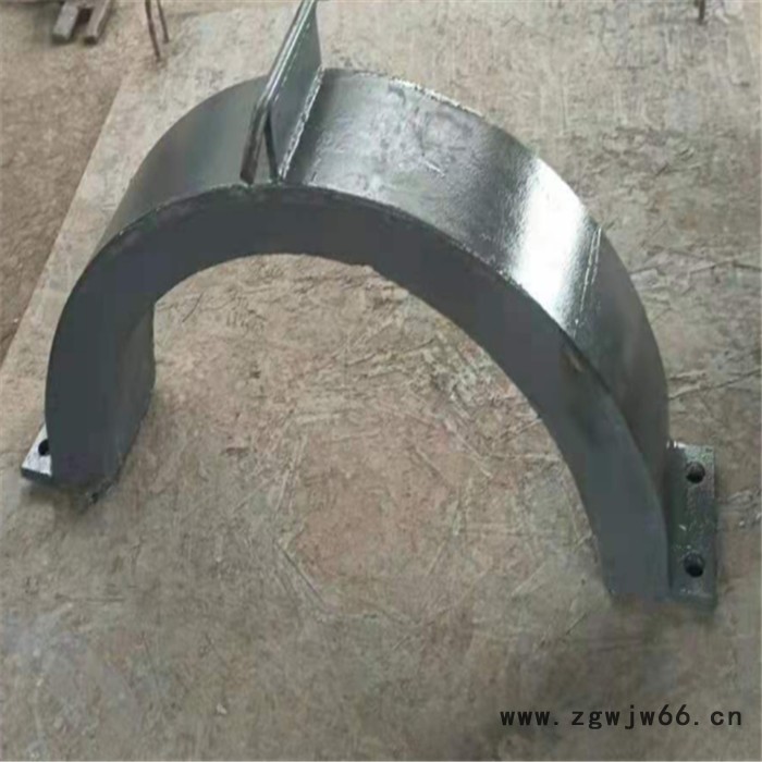 齐鑫石油化工生产卡箍型导向管托DN300止推挡块弯头支托WT-1图2
