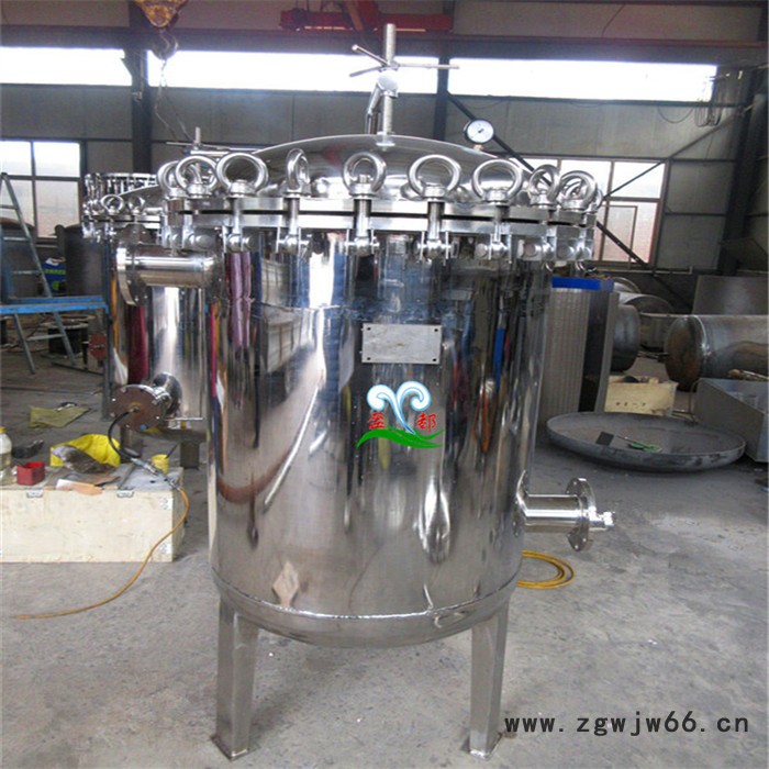 单袋式过滤器呼和浩特 保安过滤器170*450 多袋式卡箍过滤器图2