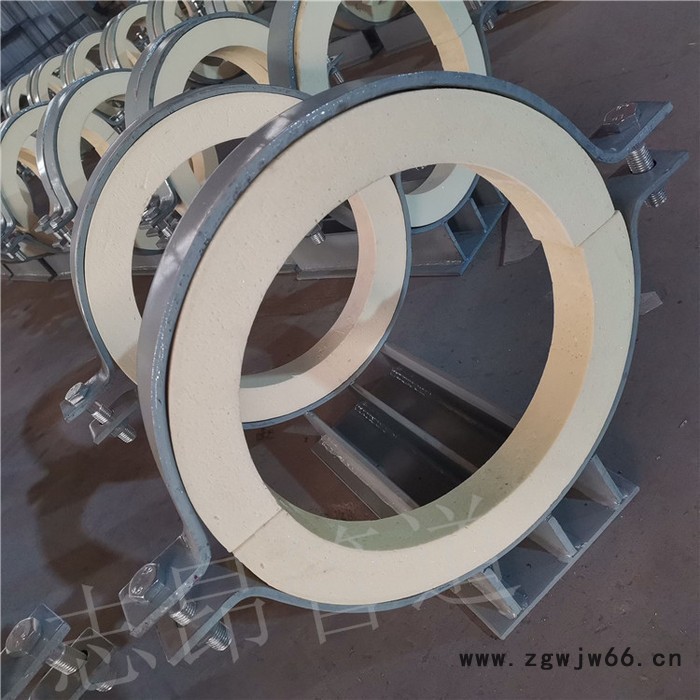 保冷管用管托  卡箍型管托  保冷固定管托 导向保温管托 志昂管道图5