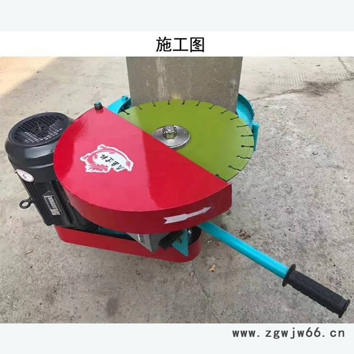 中旺路面切桩机 可升降式路面切桩机  卡箍式切桩设备直销图4
