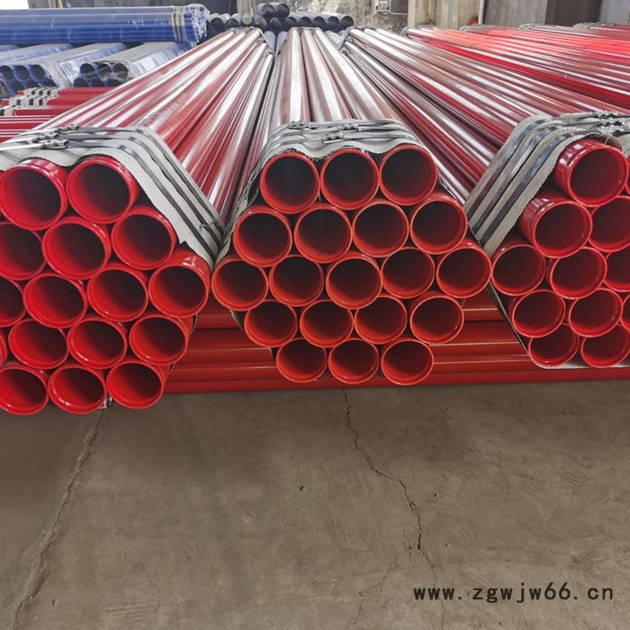 消防管道用涂塑复合钢管 矿用涂塑 环氧树脂粉末涂塑 卡箍连接内外涂塑图5