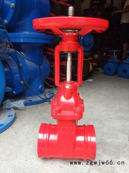 开维喜阀门Z85X沟槽式闸阀 暗杆卡箍闸阀 消防管道闸阀图3