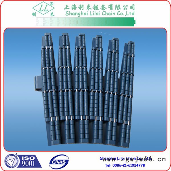 上海利来塑料滚珠链882-PRR-TABSS-K750 塑料侧弯链板  转弯链 塑料网带-金属网带 塑料滚珠链板图2