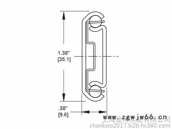 Accuride 雅固拉  201 冷轧钢无滚珠摩擦滑轨轻型工业滑轨图2