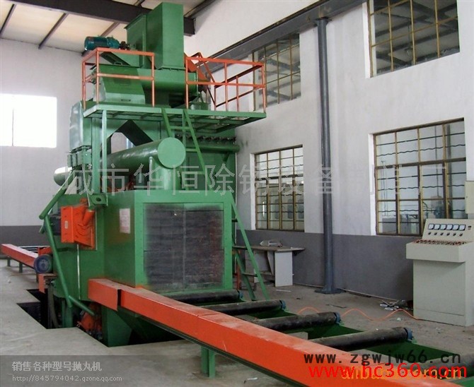 供应华恒1018常州钢结构抛丸机常州抛丸喷砂设备常州吊钩式抛丸机