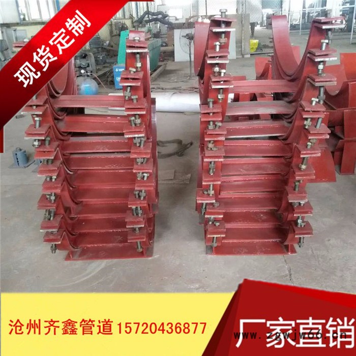 齐鑫供应HK-1卡箍型滑动管托，管夹T型支座，石油化工管道管托图3