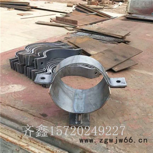 齐鑫直供 双支立管支托 单立管支托 卡箍型立管支托 弯头用假管支托 产家自产自销图2