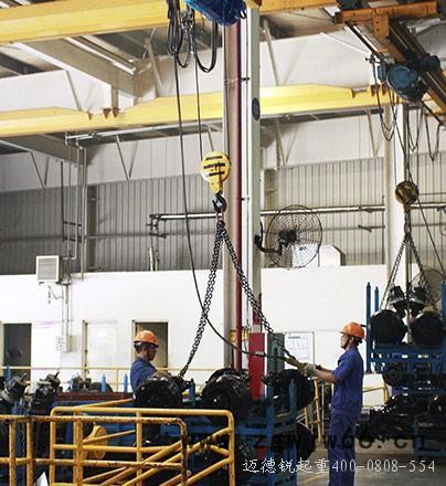 三马HC，HM 大吨位电动葫芦减速器形状式方形的配备18.5kw锥形电机4倍率出绳含双轮吊钩图3