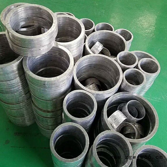 管道法兰卡箍用金属缠绕垫 高压石墨金属缠绕垫片 定做缠绕垫片  谦杭图2