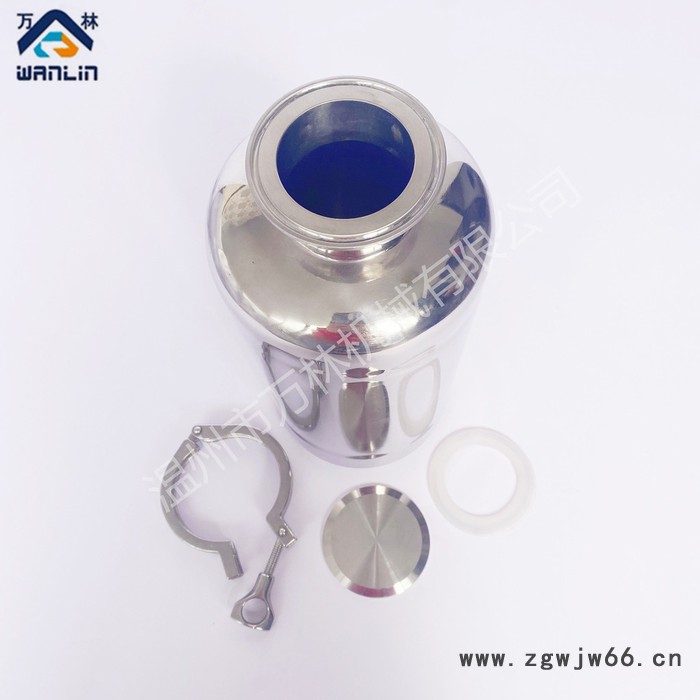 温州万林 WL-KGXJG 不锈钢食品级卡箍式小酒罐 加厚小酒壶图4