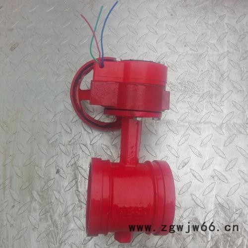 上海沪工阀门D381X-16Q沟槽式涡轮蝶阀 涡轮信号沟槽蝶卡箍式蝶阀DN80 DN100 DN150 DN200图5