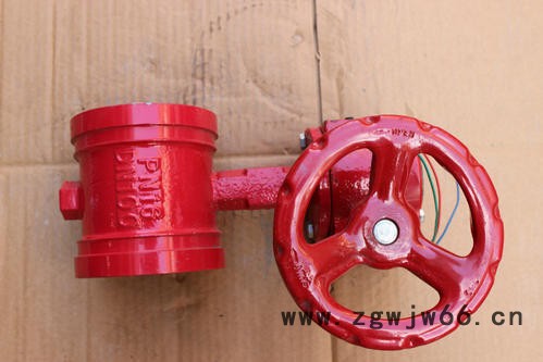 上海沪工阀门D381X-16Q沟槽式涡轮蝶阀 涡轮信号沟槽蝶卡箍式蝶阀DN80 DN100 DN150 DN200图2