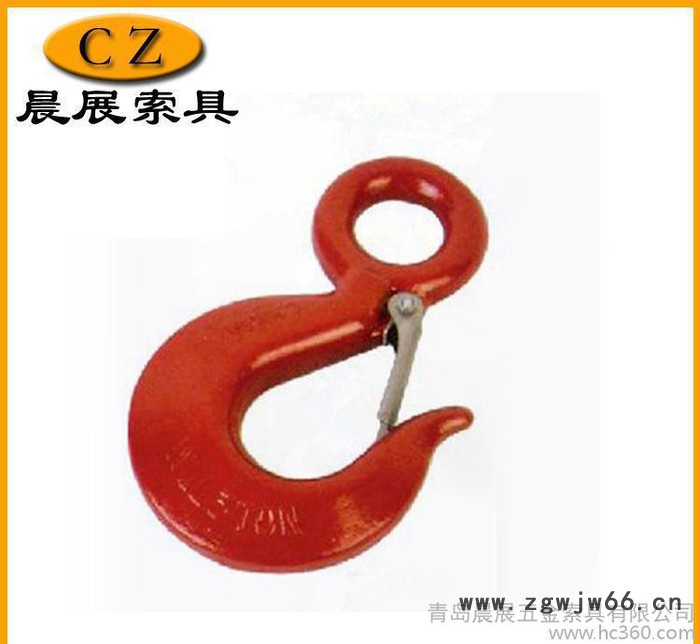 青岛晨展索具直销 G70级喷塑美标320吊钩 量大优惠图2