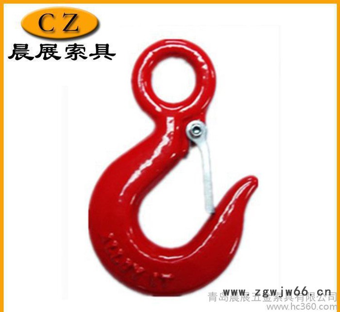 青岛晨展索具直销 G70级喷塑美标320吊钩 量大优惠图3