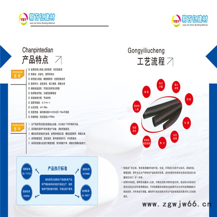 供应 加工销售卡箍式离心铸铁管 型号齐全图4